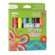 Tempera kréta készlet, APLI Kids "Color Sticks Fluor", 6  fluoreszkáló szín