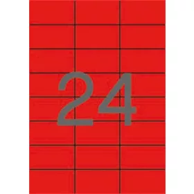 Etikett, 70x37 mm, színes, APLI, piros, 480 etikett/csomag