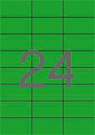 Etikett, 70x37 mm, színes, APLI, zöld, 480 etikett/csomag