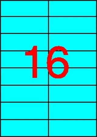 Etikett, 105x37 mm, színes, APLI, kék, 320 etikett/csomag