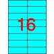 Etikett, 105x37 mm, színes, APLI, kék, 320 etikett/csomag
