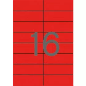 Etikett, 105x37 mm, színes, APLI, piros, 320 etikett/csomag