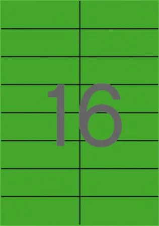 Etikett, 105x37 mm, színes, APLI, zöld, 320 etikett/csomag