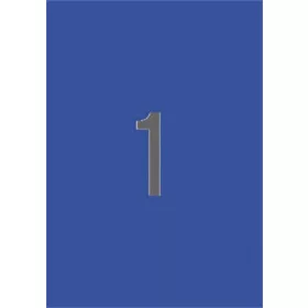 Etikett, 210x297 mm, színes, APLI, kék, 20 etikett/csomag