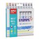 Filctoll készlet, nyomda, APLI Kids "Markers Duo Stamps", 10 különböző szín és minta
