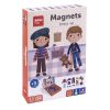 Mágneses készségfejlesztő készlet, 40 db, APLI Kids "Magnets", öltözködés