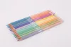 Színes ceruza készlet, kétvégű, háromszögletű, APLI "Pastel Duo", 24 különböző pasztel  szín