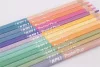 Színes ceruza készlet, kétvégű, háromszögletű, APLI "Pastel Duo", 24 különböző pasztel  szín