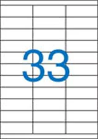 Etikett, univerzális, 70x25,4 mm, VICTORIA PAPER, 3300 etikett/csomag