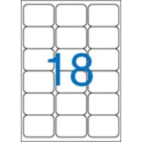   Etikett, univerzális, 63,5x46,6 mm, kerekített sarkú, VICTORIA PAPER, 1800 etikett/csomag