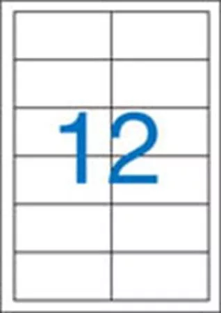 Etikett, univerzális, 97x42,4 mm, VICTORIA PAPER, 1200 etikett/csomag