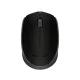 Egér, vezeték nélküli, optikai, közepes méret, USB, LOGITECH "M171", fekete