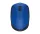 Egér, vezeték nélküli, optikai, közepes méret, USB, LOGITECH "M171", kék