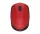 Egér, vezeték nélküli, optikai, közepes méret, USB, LOGITECH "M171", piros