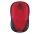 Egér, vezeték nélküli, optikai, közepes méret, USB, LOGITECH "M235", piros