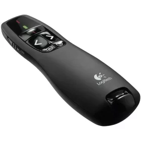   Prezentációs távirányító, lézermutatóval, vezeték nélküli, LOGITECH "R400"