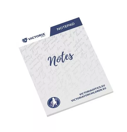 Jegyzettömb, A7, 5x50 lap, sima, VICTORIA OFFICE