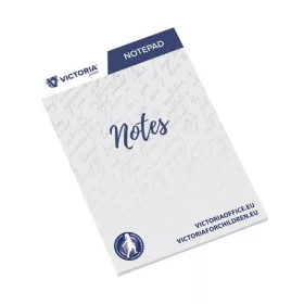 Jegyzettömb, A6, 5x50 lap, sima, VICTORIA OFFICE