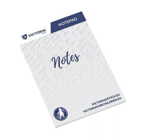 Jegyzettömb, A6, 5x50 lap, sima, VICTORIA OFFICE