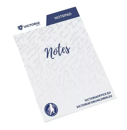 Jegyzettömb, A4, 5x50 lap, négyzetrácsos, VICTORIA OFFICE, fehér