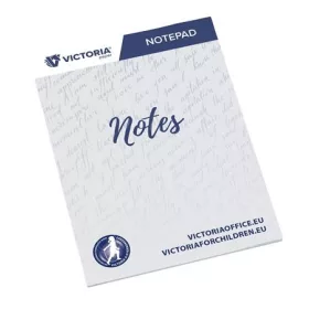 Jegyzettömb, A5, 5x50 lap, vonalas, VICTORIA OFFICE, fehér
