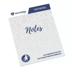   Jegyzettömb, A5, 5x50 lap, négyzetrácsos, VICTORIA OFFICE, fehér