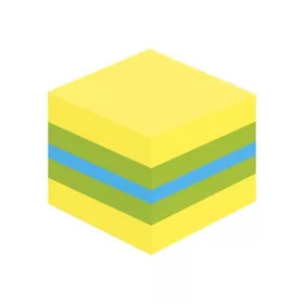 Öntapadó jegyzettömb, 51x51 mm, 400 lap, 3M POSTIT, lime