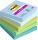 Öntapadó jegyzettömb, 76x76 mm, 5x90 lap, 3M POSTIT "Super Sticky Oasis", vegyes színek