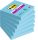Öntapadó jegyzettömb, 76x76 mm, 6x90 lap, 3M POSTIT "Super Sticky", kék