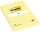 Öntapadó jegyzettömb, 102x152 mm, 100 lap, vonalas, 3M POSTIT, sárga