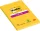 Öntapadó jegyzettömb, 102x152 mm, 90 lap, vonalas, 3M POSTIT "Super Sticky", sárga