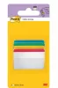 Jelölőcímke, műanyag, megerősített, döntött, 4x6 lap, 50,8x38,1 mm, 3M POSTIT, vegyes színek