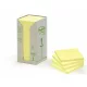 Öntapadó jegyzettömb, 76x76 mm, 16x100 lap, környezetbarát, 3M POSTIT, sárga