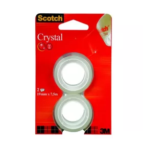   Ragasztószalag, 19 mm x 7,5 m, 3M SCOTCH "Crystal"