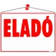 Információs tábla, 35x25 cm, "Eladó"