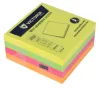 Öntapadó jegyzettömb, 75x75 mm, 400 lap, VICTORIA OFFICE, neon