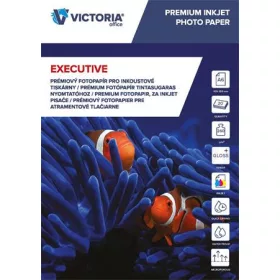 Fotópapír, tintasugaras, A6, 260 g, magasfényű, VICTORIA PAPER "Executive"