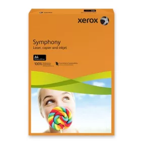   Másolópapír, színes, A4, 80 g, XEROX "Symphony", narancs (intenzív)