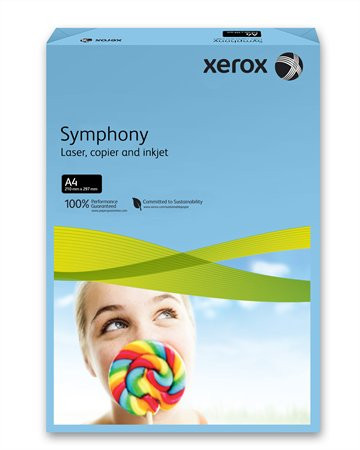 Másolópapír, színes, A4, 160 g, XEROX "Symphony", sötétkék (intenzív)