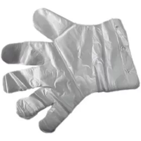 Fóliakesztyű, egyszer használatos, L méret
