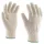 Védőkesztyű, kötött, pamut, 7-es méret, fehér