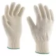 Védőkesztyű, kötött, pamut, 8-as méret, fehér