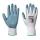 Védőkesztyű, nitril, M méret, "Flexo Grip" szürke-fehér