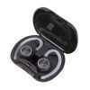Fülhallgató, vezeték nélküli, Bluetooth, mikrofonnal, LED-es fülhallgató, MAXELL "Halo Sport", fekete