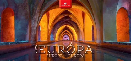 Naptár, asztali, álló, DAYLINER "Európa"