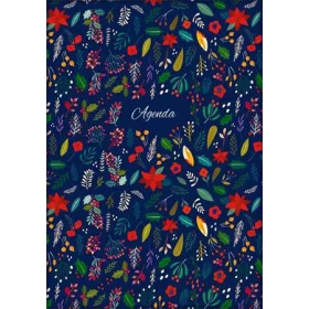 Naptár, tervező, A5, heti, DAYLINER, "Colors", Folk