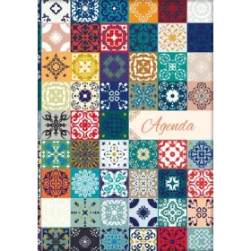  Naptár, tervező, A5, napi, DAYLINER, "Colors", Mosaic