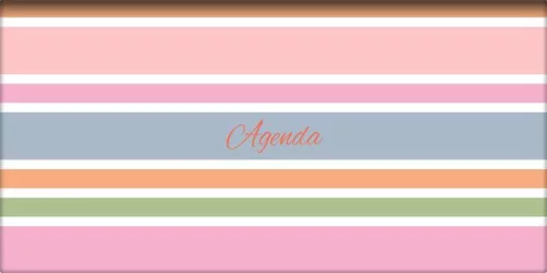 Zsebnaptár, fekvő elrendezésű, DAYLINER, "Colors Stripes"