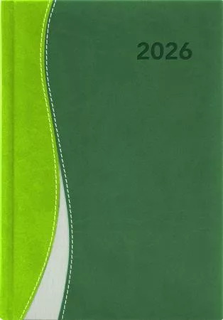 Naptár, tervező, A5, heti, DAYLINER, "Dubai", zöld-zöld