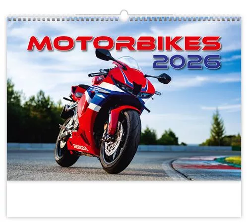 Naptár, fali, DAYLINER, "Motorbikes"